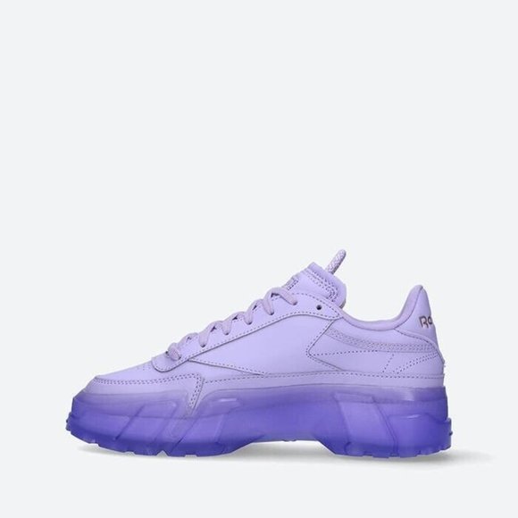 Reebok X Cardi B Club C Women's Tennis Shoe Athletic Sneaker Purple Trainer #632 - Picture 5 of 10